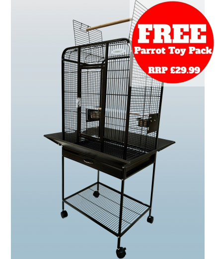 Parrot-Supplies Sarasota Open Top Parrot Cage Antique